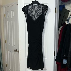American Living Black Dress with Lace Back Detailing